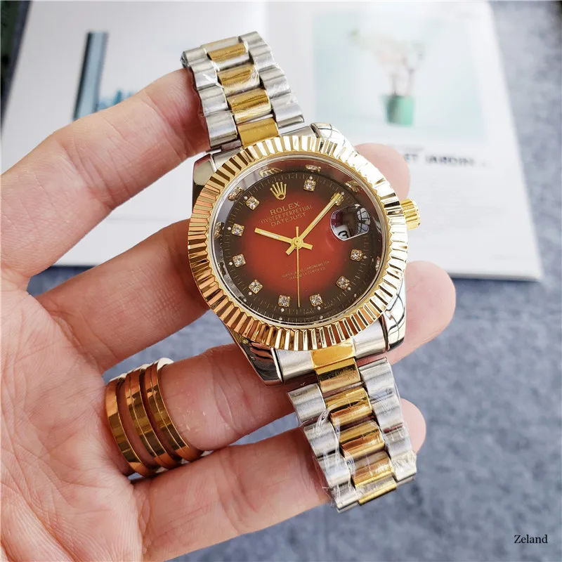 

NEW Hot high quality Mens Womens Quartz Watch Fashion Gift Gold Casual Waterproof Watches