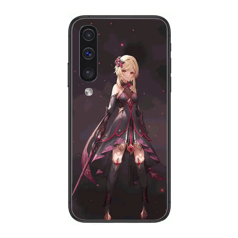 

Genshin Impact Case study Phone Case Hull For Samsung Galaxy A 3 5 6 7 8 9 E 2018 Plus 2017 E S Black Shell Art Cell Cover TPU