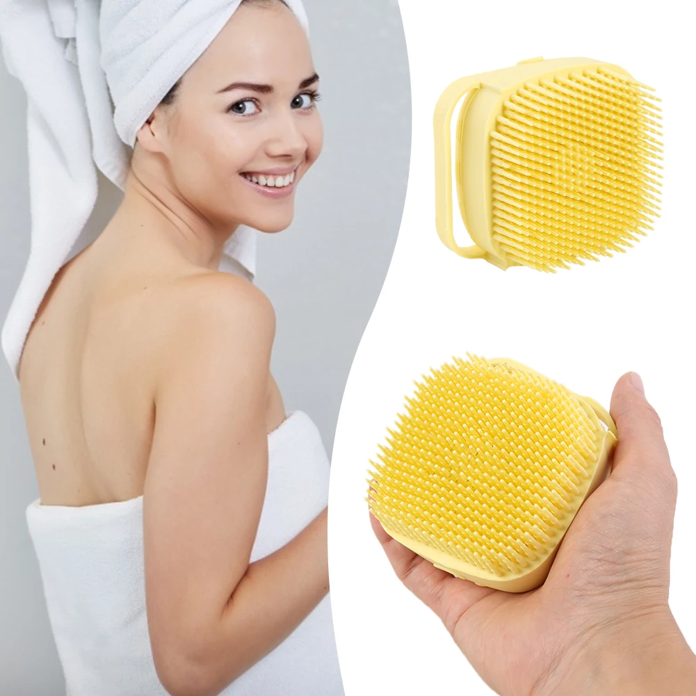 Силиконовый массажный шампунь для кожи головы щетка ванны душа тела мытья волос