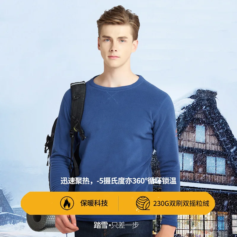 Уличный флисовый женский и мужской пуловер для весны осени зимы толстовка с