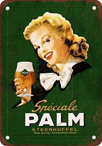 

Tin Sign Metal Sign Retro Beauty Palm Beer Nostalgia Poster Bar Garage Club Bedroom Man Cave Wall Hanging Retro Gift Metal