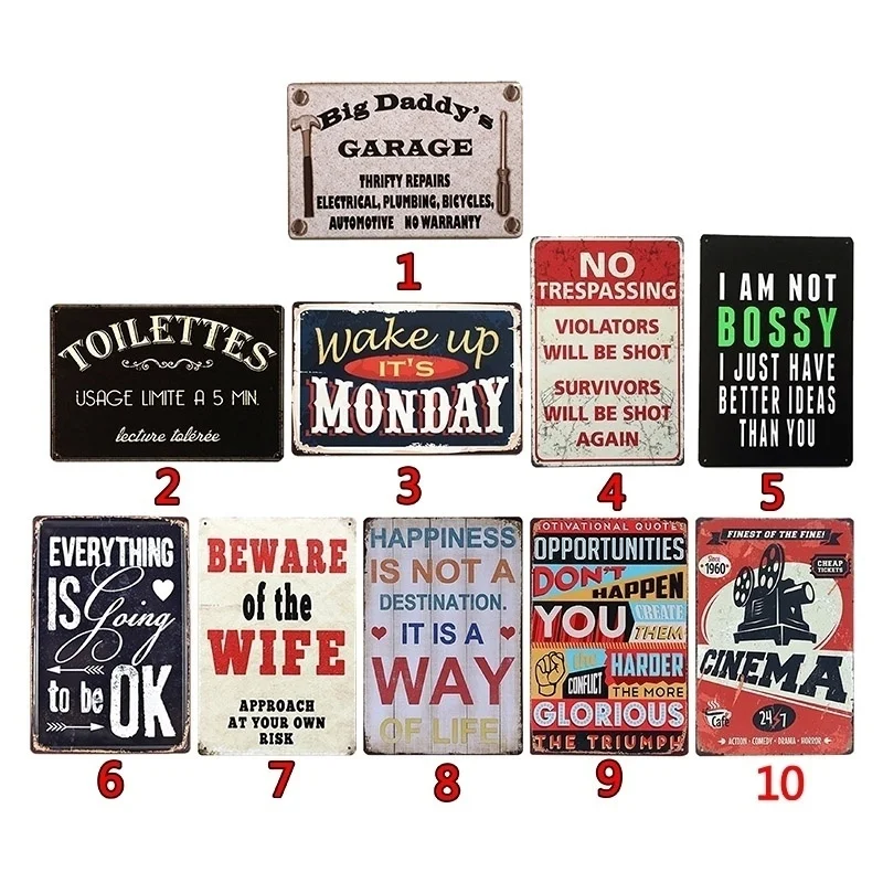 Жестяная Табличка на гараж Pin up Металл милый хип хоп дизайн дом офис для декора