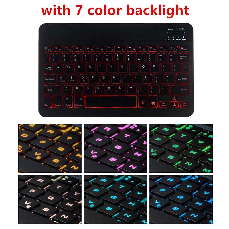 Тонкий чехол для клавиатуры с подсветкой Samsung Galaxy Tab A A6 10 1 2016 SM-T580 SM-T585 T580 T585