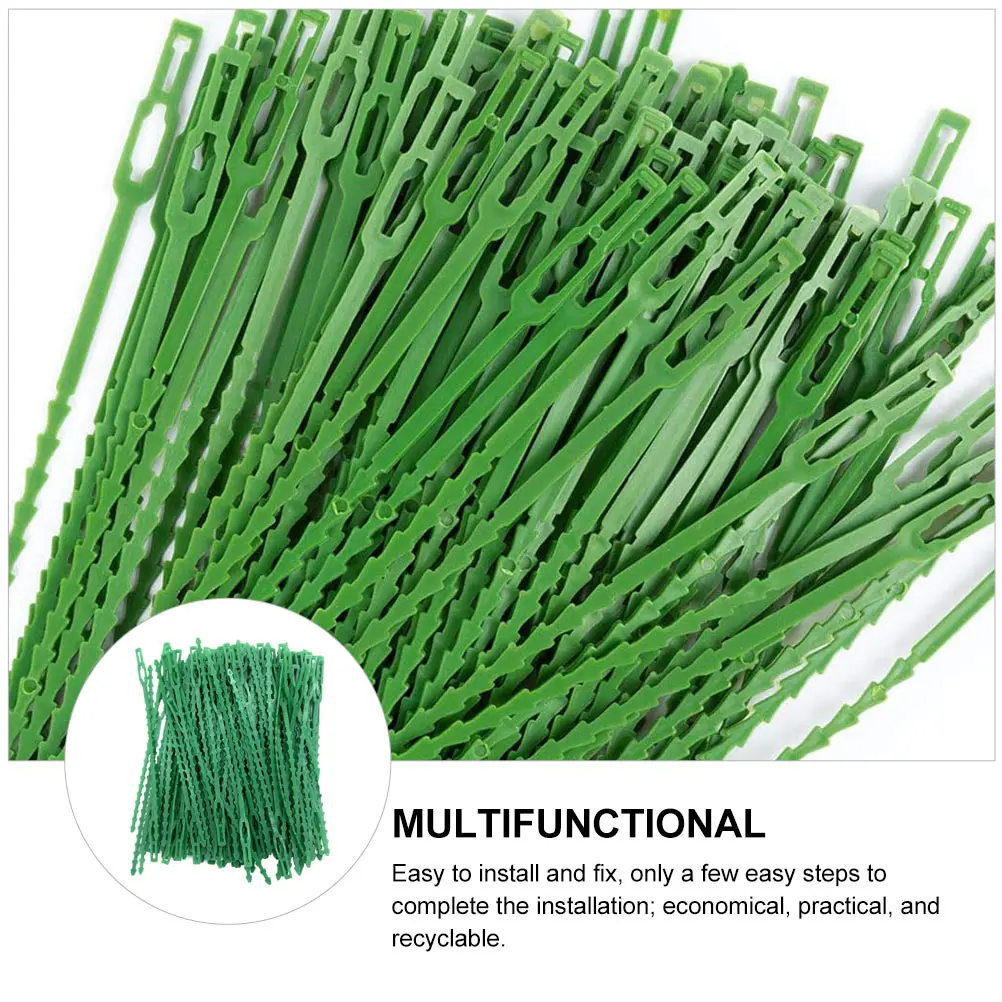 

120pcs Reusable Garden Plastic Plant Cable Ties Tree Strapping Band Climbing Plant Plant Pot Marker Flower Tie for Garden Tools
