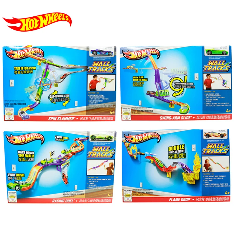 Hotwheels настенные треки инерционная горка первичный мини крутой популярный