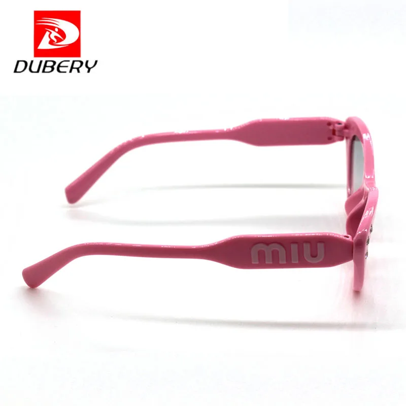 DUBERY милые кошачий глаз детские солнцезащитные очки градиентные UV400 винтажные для