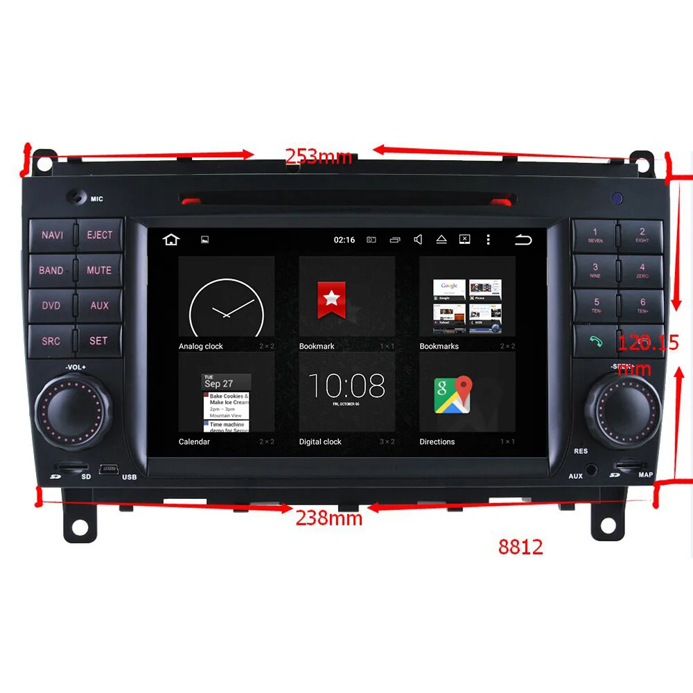 4+ 32GB Android 9,0 автомобильный dvd-плеер gps головное устройство для Mercedes Benz CLK W209 2006-2012 CLS W219 2004-2008 Мультимедиа Стерео 8 ядер