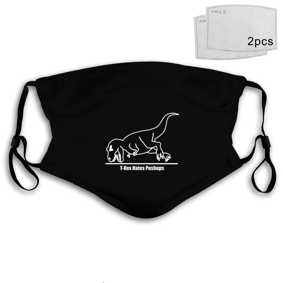 

T - Rex Dinosaur Exercise Hates Push Ups Funny Mask