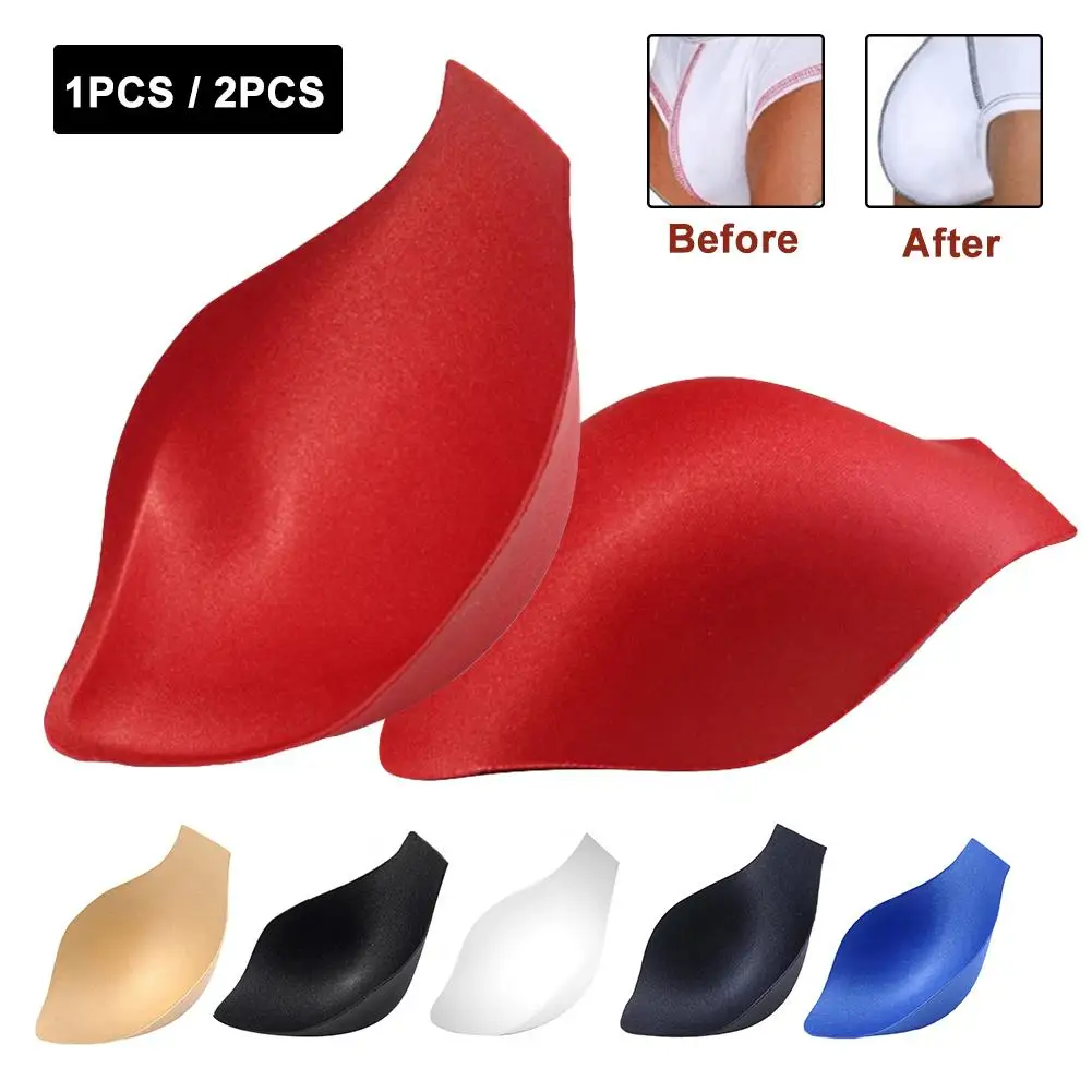 

1/2Pcs Sexy Men Breathable Sponge Swimwear Underwear Briefs Enhancer 3D Cup Pad