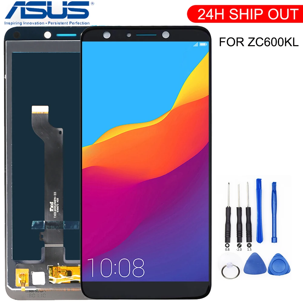 

6,0 дюймовый полный ЖК-дисплей + сенсорный экран дигитайзер в сборе для Asus ZenFone 5 Lite 2018 ZC600KL S630 SDM630 оригинальный с рамкой
