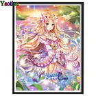 Diy 5d алмазная живопись вышивка крестиком японская мультяшная принцесса фотосессия рождественский подарок,