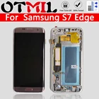 ЖК-дисплей Amoled для Samsung Galaxy S7 Edge, сенсорный экран с дигитайзером и рамкой для Samsung S7 Edge, G935, G935F, G935A, в сборе