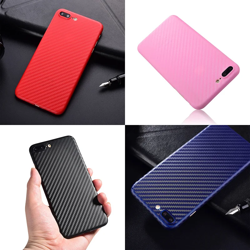 Модный текстурный чехол из углеродного волокна для телефона мягкий силиконовый