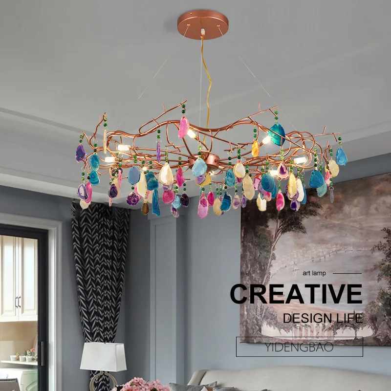 Скандинавском стиле деко дом стеклянные украшения дома E27 светильник для спальни