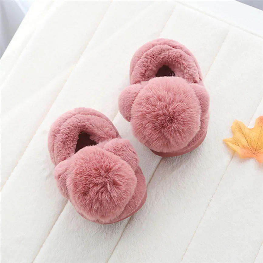 Мягкая Милая обувь для маленьких мальчиков и девочек бархатная хлопковая теплые