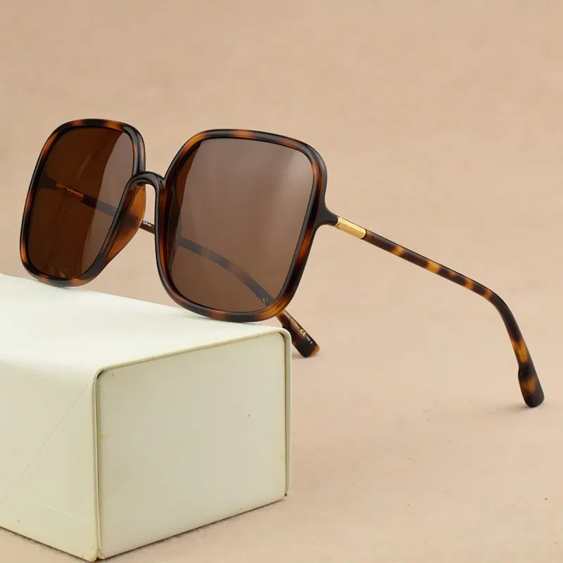 2020 Роскошные брендовые поляризационные солнцезащитные очки для женщин в большой