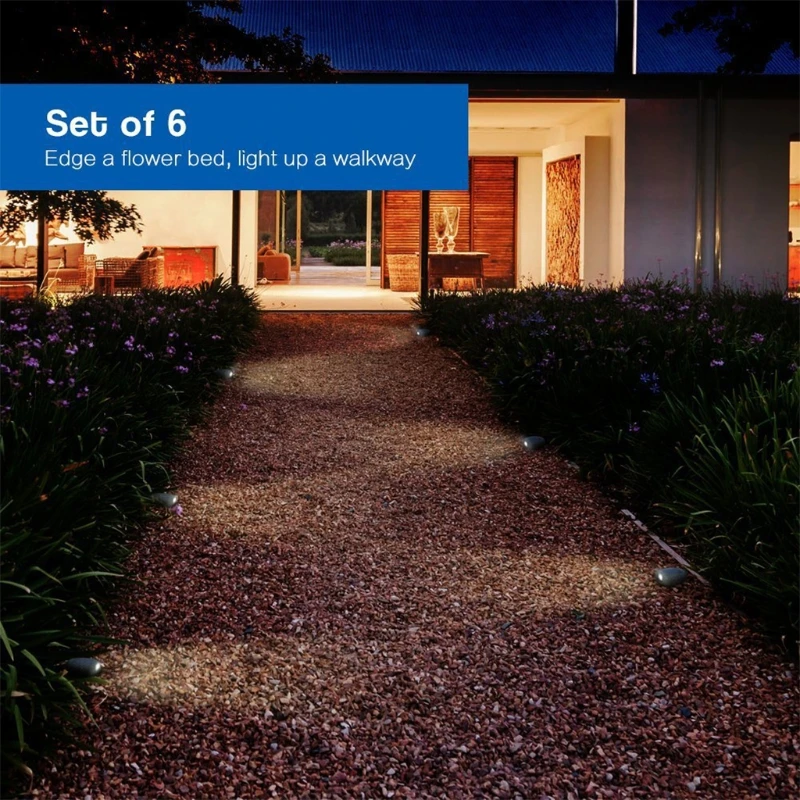 

Solar Rock Lights LED Outdoor Waterproof Garden Rock Lights Outdoor Courtyard Terrace Driveway Gardens Paths Landscaping