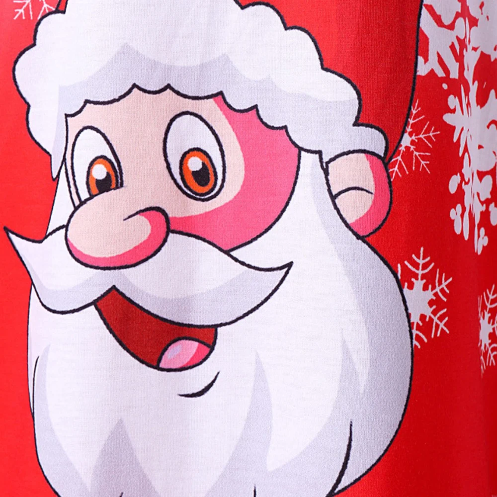 Женское рождественское Кружевное платье-рубашка большого размера с принтом