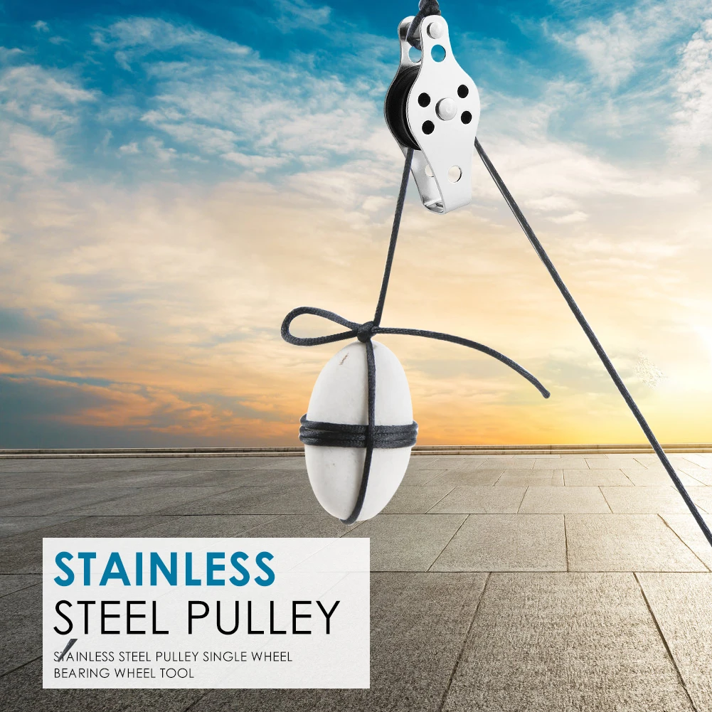 Шкив из нержавеющей стали 60 мм трос шкив крана подвесной буксирное колесо для