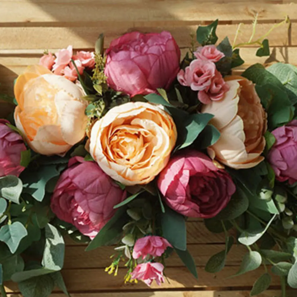 75 см искусственные шелковые цветы Swag тонкий стол Декор для дома свадьбы Арка