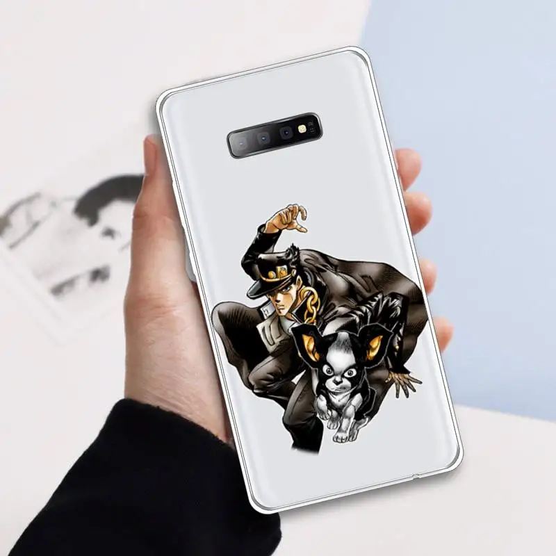 

JoJo Bizarre Adventure jotaro kujo Phone Case Transparent For Samsung Galaxy A71 A21s S8 S9 S10 plus note 20 ultra