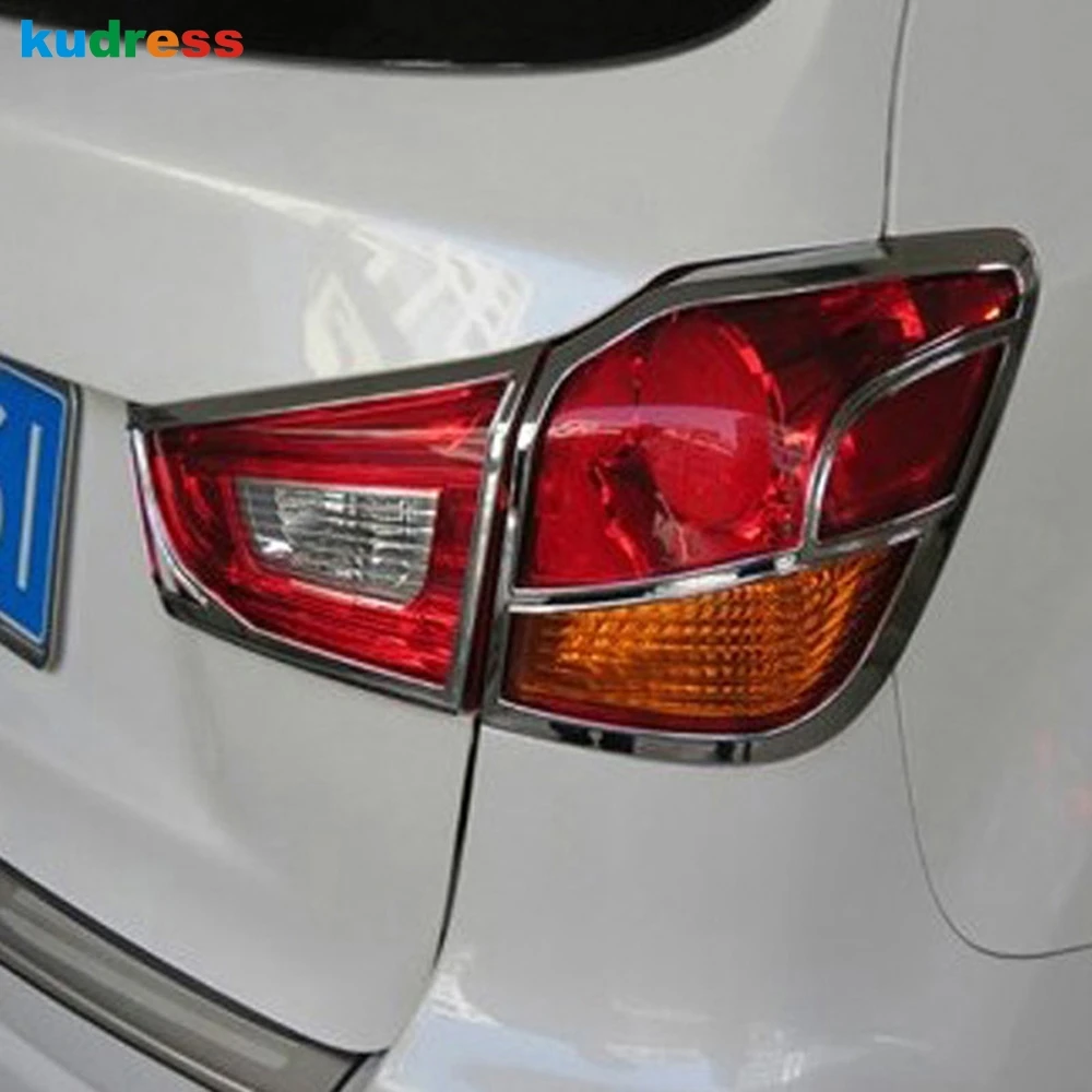 Аксессуары для Mitsubishi ASX 2010 2011 2012 2013 накладка на заднюю фару из АБС хрома 4 шт.