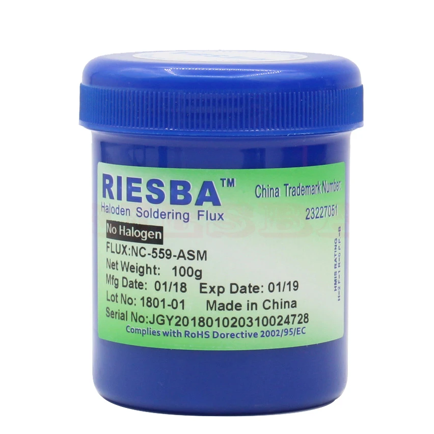 Акции! Прозрачная паяльная флюсовая паста RIESBA CN 559 bga 100 г для реболлинга SMT|paste