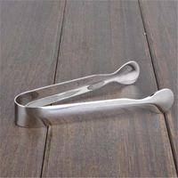 small mini stainless steel sugar tongs ice bar buffet kitchen spoon food ice clamp coffee tool kitchen barbecue bbq clip
