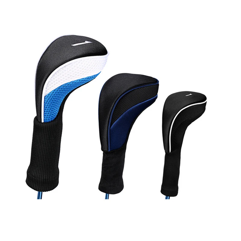 

3pcs/set Long Neck Head Covers For Golf Clubs Driver 1 3 5 Fairway Woods Headcovers