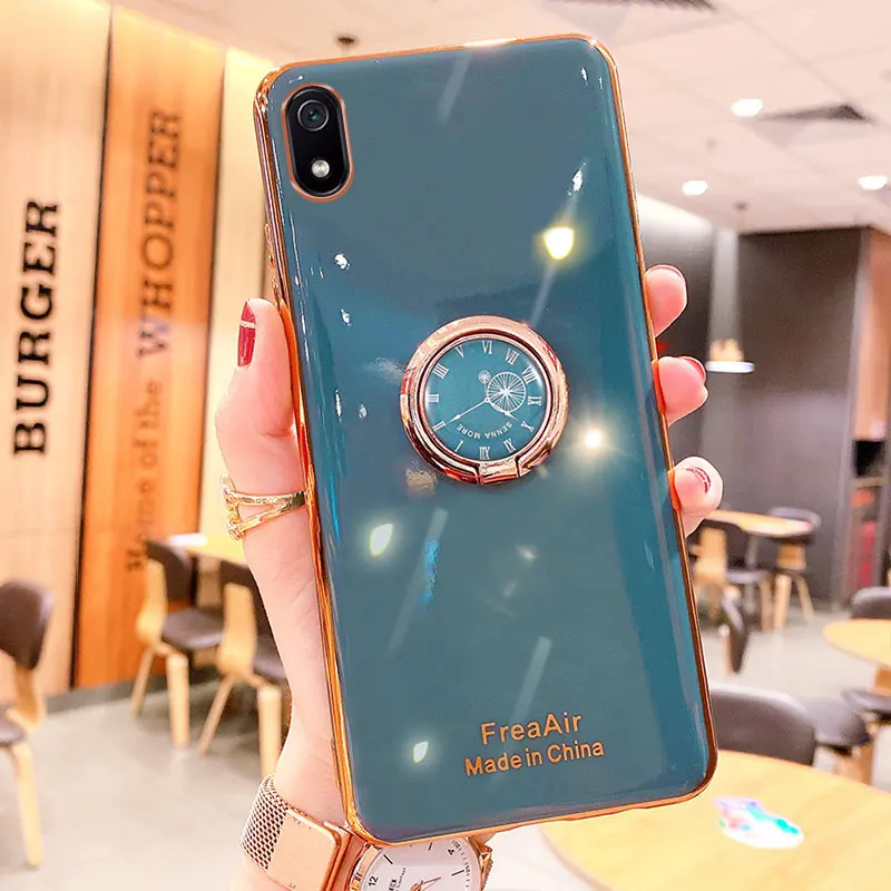 Luxury Silicone Case For Huawei Y5 2019 phone Case For Huawei Y5 2019 Cover Shockproof Stand Holder Case Huawei Y5 2019