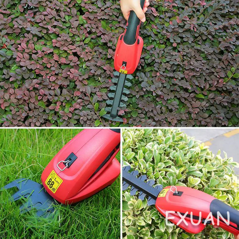 

lithium battery pruning mower electric hedge trimmer weeder small household rechargeable multifunctional 1100RPM 90mm