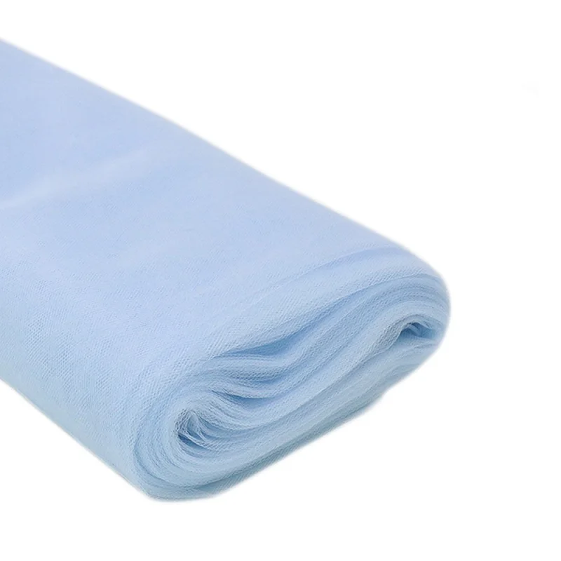 light blue Белый 5" x120 футов(40 ярдов) тюль болт свадебное украшение болт Pew ремесло пользу ткань свадебные пользу вечерние банкет подарок декор - Цвет: light blue