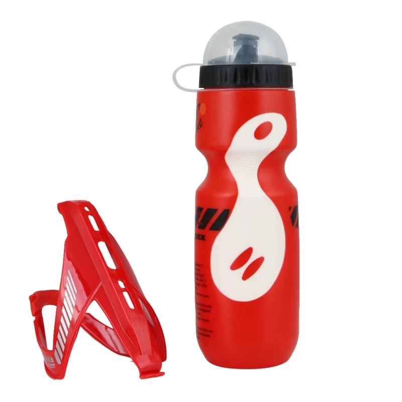 

1 Set Water Bottle with Stand Bracket MTB Mountain Road Bike Bicycle Cycling Water Drink Bottle and Holder Cage Poratble 650ML