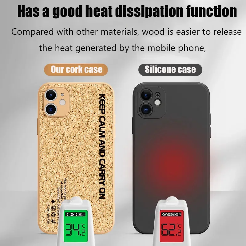 For iphone 12 series mobile phone case new iPhone12 full cover heat dissipation promax liquid soft silicone mini wooden case