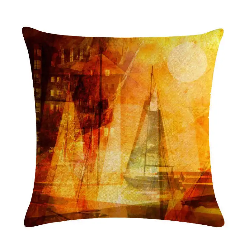 

Printing Cartoon Animal 45x45cm Cushion Covers Yellow Color Sofa Bedding Pillow Covers Office Chair Car Throw Pillow Cases