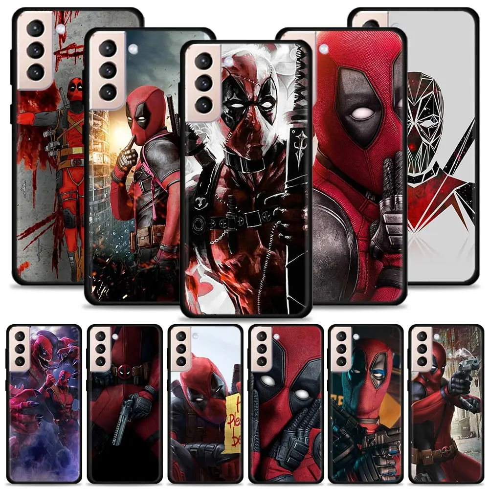 Чехол Marvel Дэдпул для Samsung Galaxy S21 S20 S10 S9 S8 Plus Ultra 5G S10Lite S10E S7Edge FE силиконовый чехол
