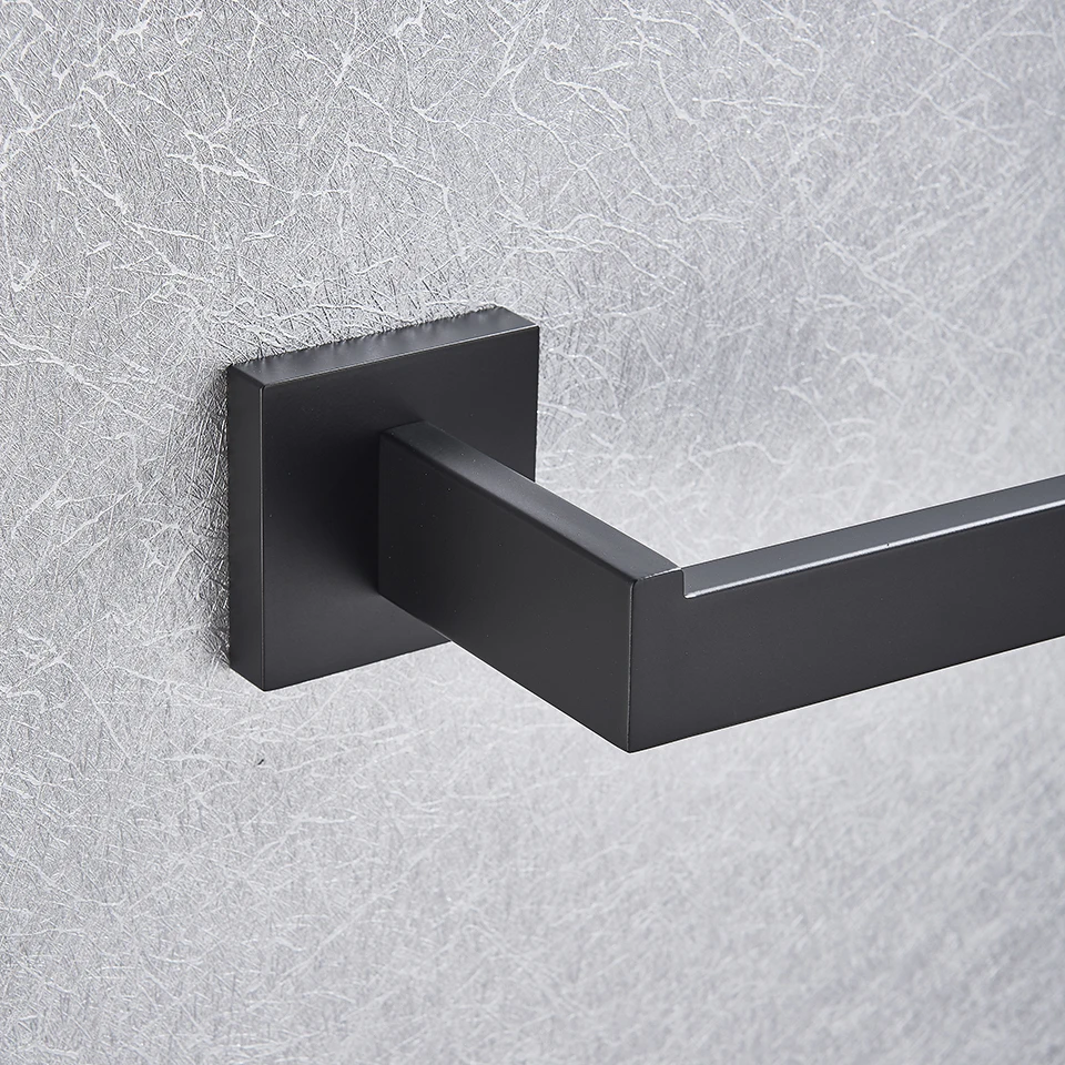 Набор оборудования для ванной из нержавеющей стали 304 Черный Матовый держатель