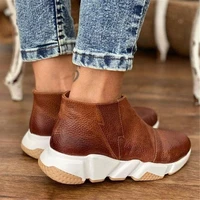 europe plus size 43 women fashion sneakers 2022 new wedges platform shoes for woman botas de mujer solid ladies casual loafers
