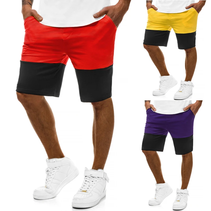 Шорты мужские хлопковые в полоску Повседневные Дышащие для спортзала фитнеса