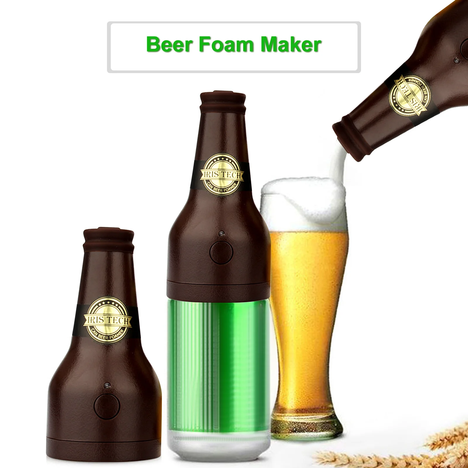 

Beer Foam Maker Beer Server Beer Foam Can Portable Beer Foamer Household Foam Tool Ultra Fine Foam Enhance &Keep Beer Taste Gift
