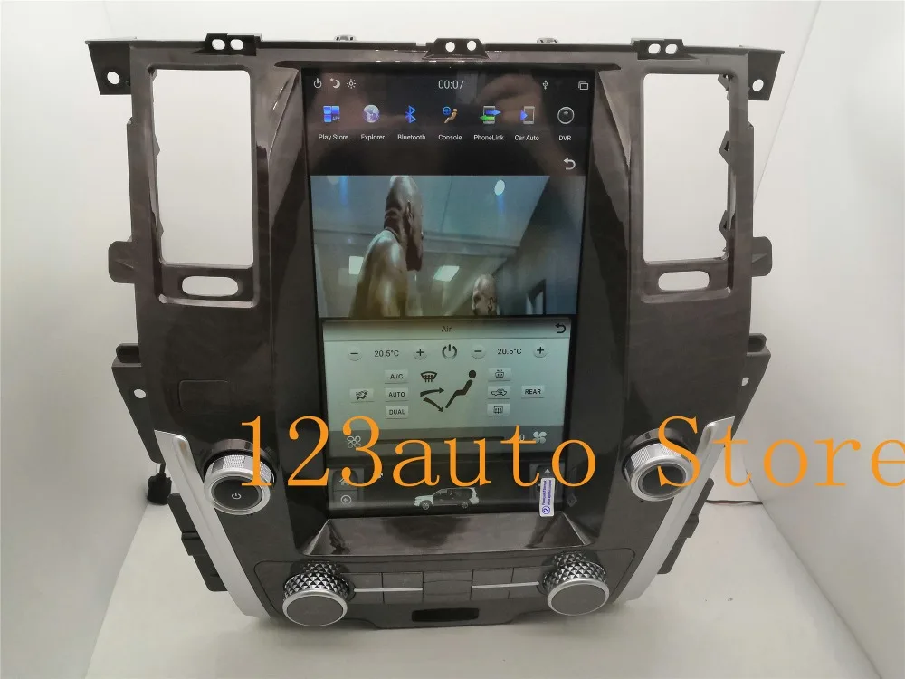 13,6 inch вертикальный Тесла Стиль Android 8,1 авто автомобиль DVD gps плеер naivigation для NISSAN PATROL 2010- Радио Аудио PX6 HDMI