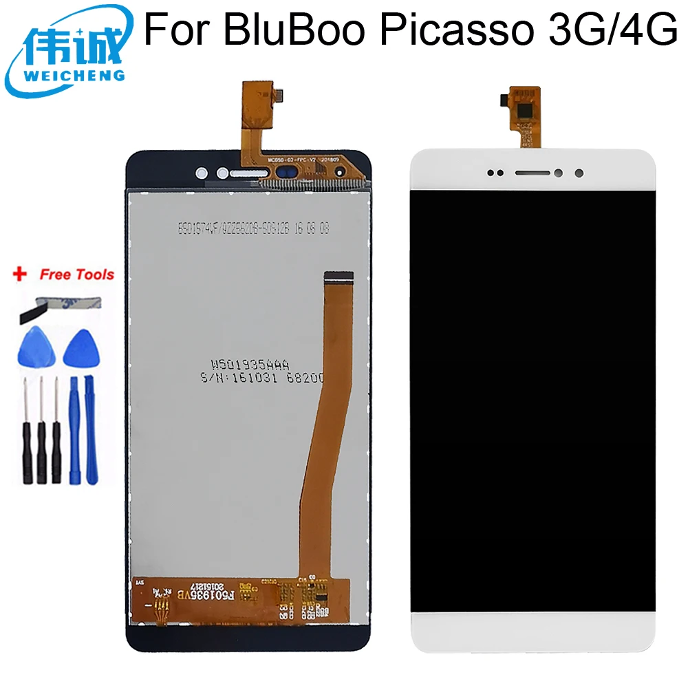Для 5 0 &quotBluBoo Picasso 4G ЖК дисплей кодирующий преобразователь сенсорного экрана в