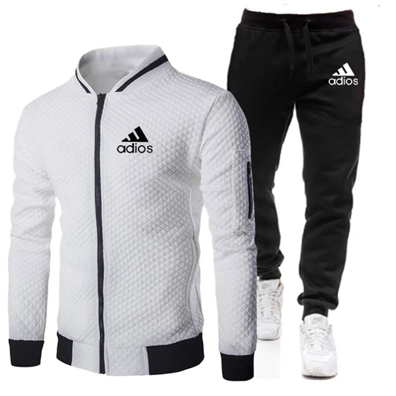 

Spring And Autumn New Arrivals Men's 2-Piece Jacket Casual Zipper Jacket Sportswear + Pants Sports Shirt Sportswear Men's Suit