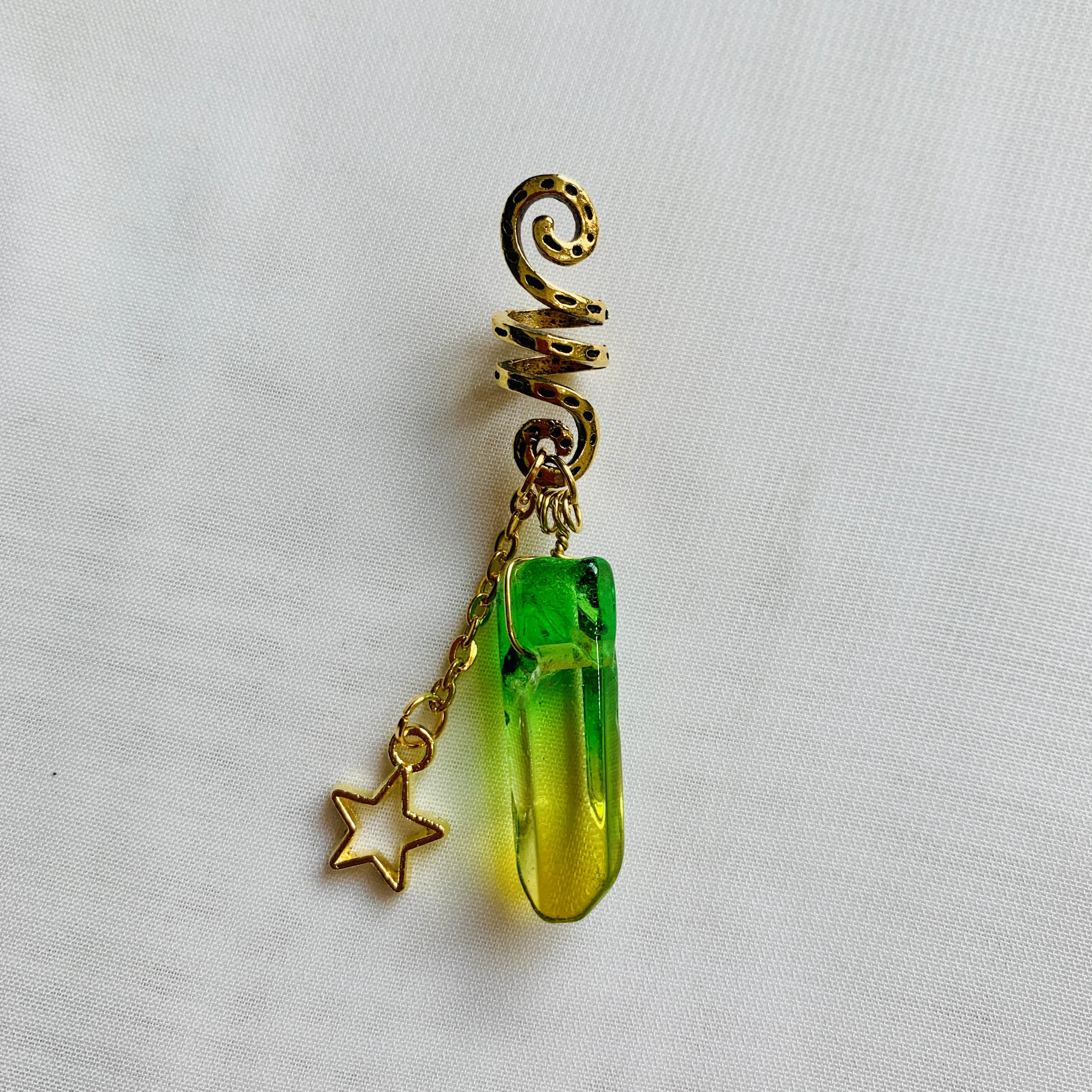 Золотое кольцо для волос с кристаллами викингов бусины необработанные кристаллы