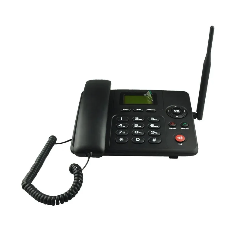 4G WIFI беспроводной стационарный телефон Настольный GSM SIM карта LCD для офиса дома
