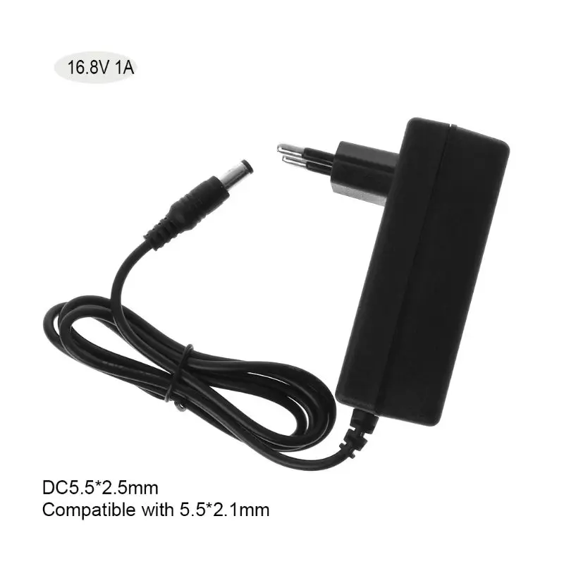 

Battery Charger 16.8V DC AC 1A Intelligent Lithium Li-on Power Adapter EU US Plug