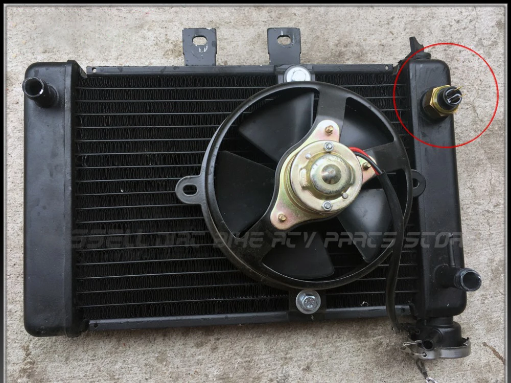 Квадроцикл Quad R80D 65D Adiator охлаждающий вентилятор датчик температуры воды