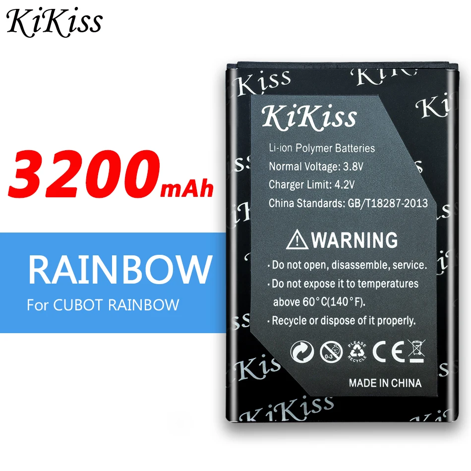 Новый аккумулятор для CUBOT RAINBOW 3200 мАч сменный резервный сотового телефона |