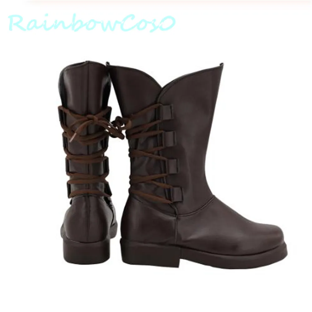 Обувь для косплея Рей Скайуокера коричневая обувь последний джедаев RainbowCos0