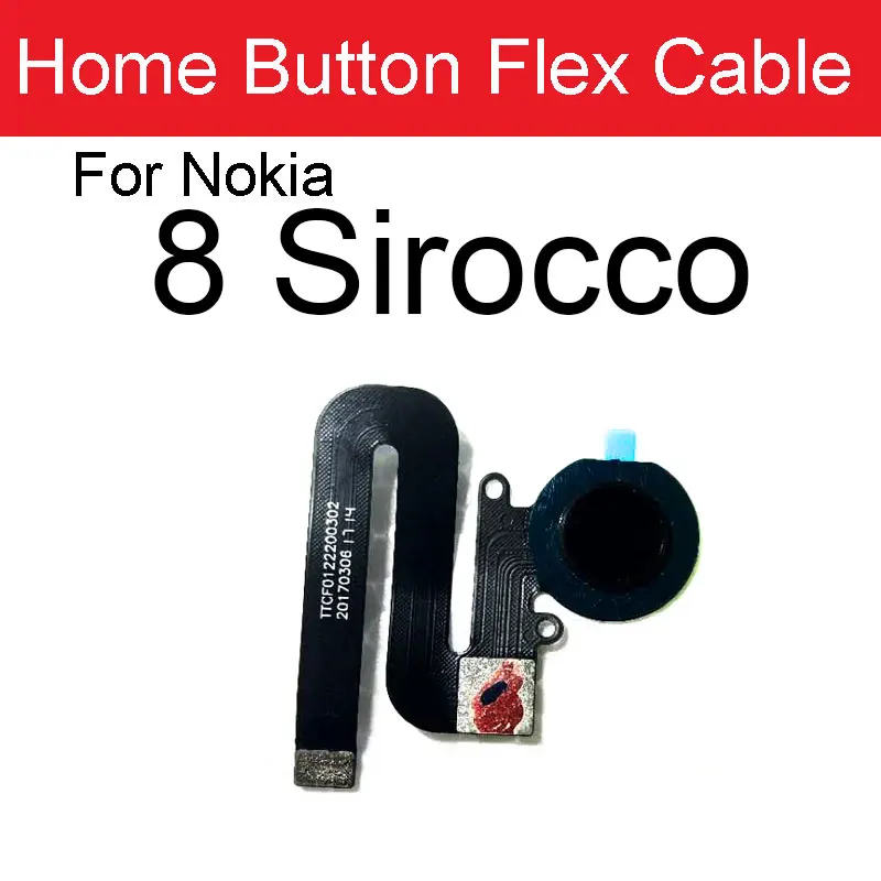 

Fingerprint Sensor Flex Cable For Nokia 8 Sirocco TA-1005 Back Home Button Return Key Touch Sensor Flex Ribbon Repair Parts